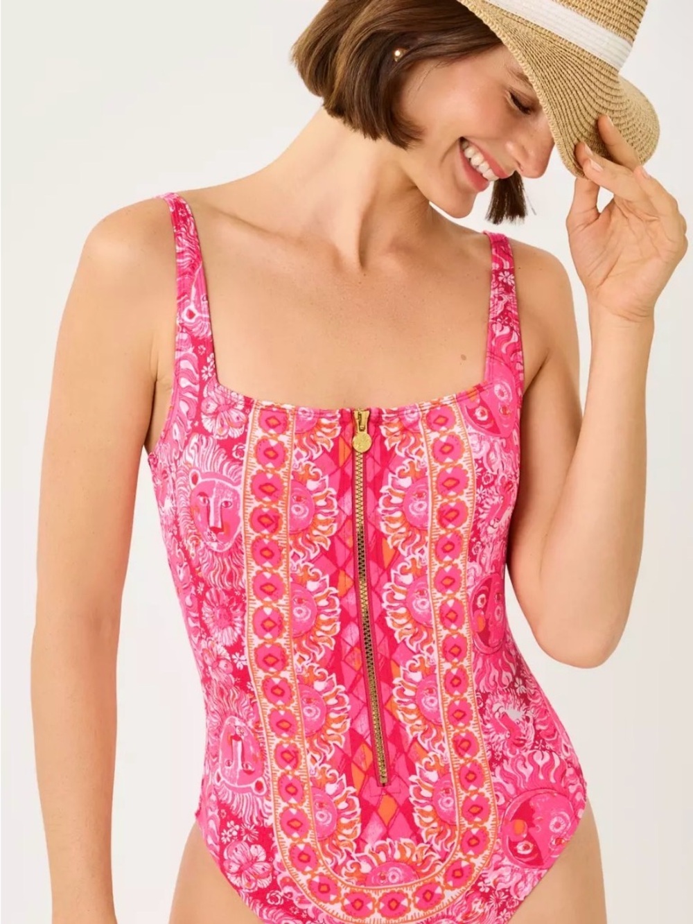 Lilly Pulitzer Emil one piece swim in paradise punch Jims stuff size 14 NWT